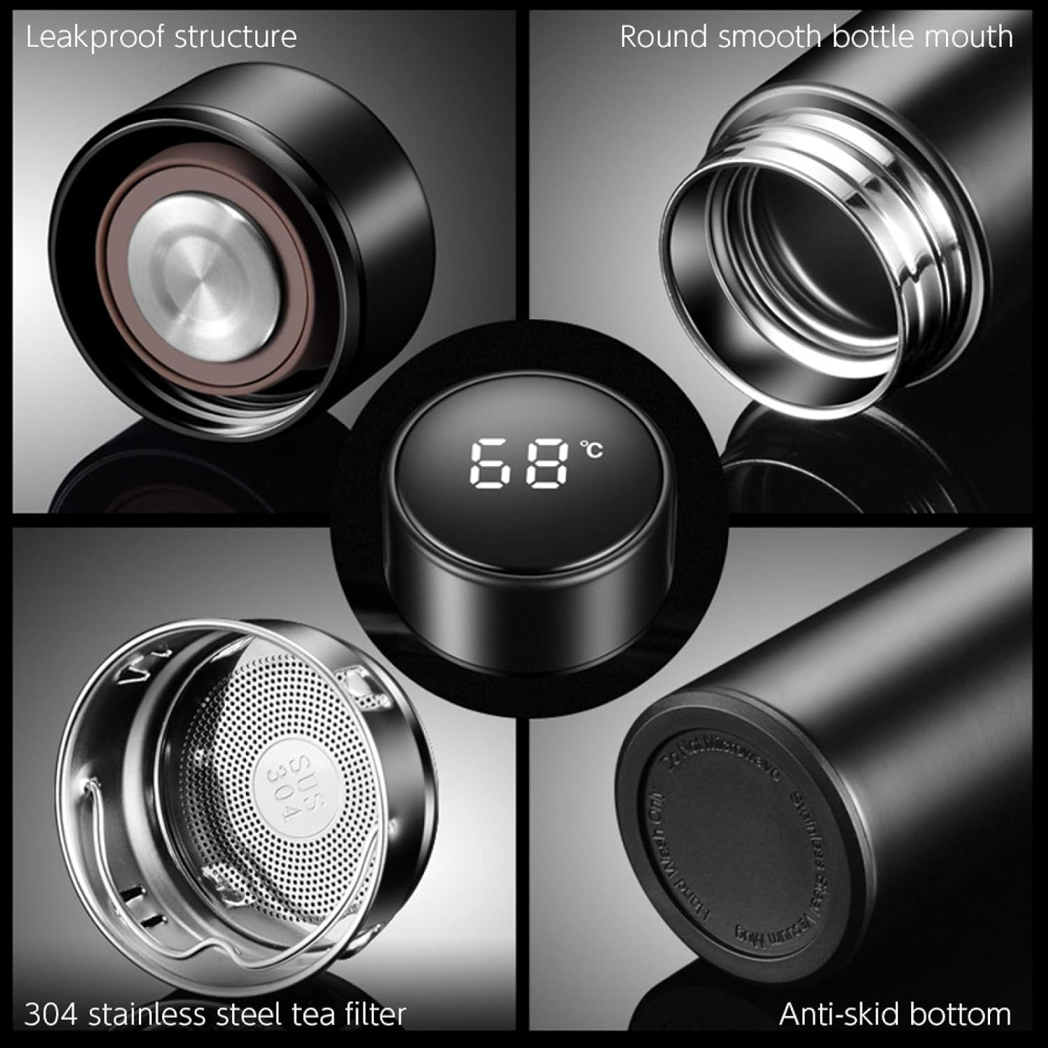 Termo frio y calor con pantalla negro - additional image 6